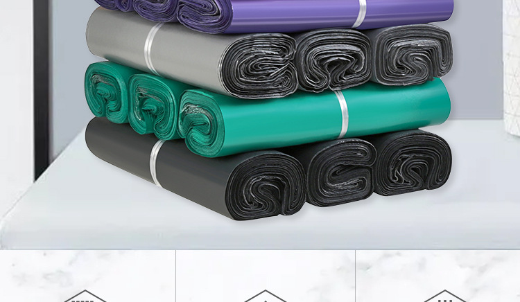 Colorful express delivery bags, thickened waterproof and damage-resistant bags, white SF Express packaging bags, bulk customization and wholesale pic 2