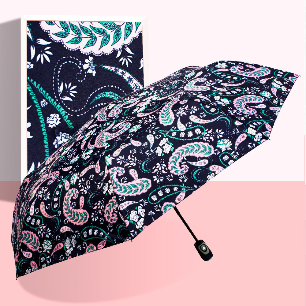 星宝三折自开伞外贸伞three folding umbrella雨伞出口批发现货详情9