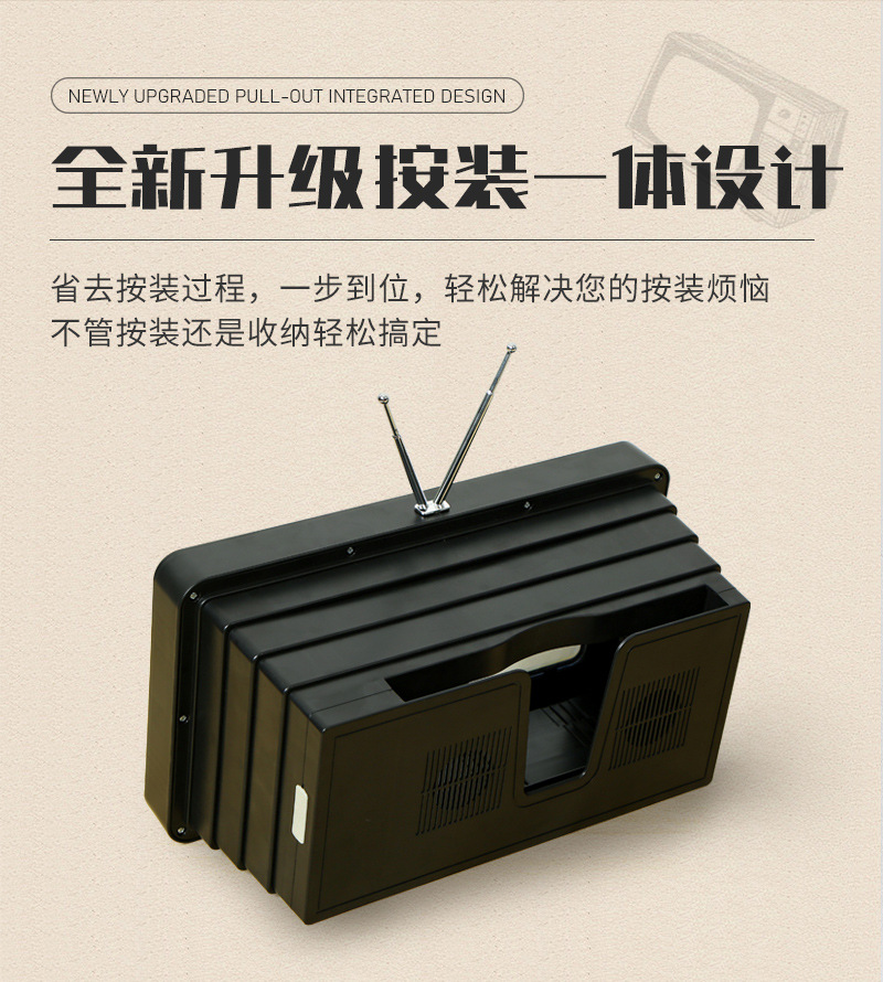 Cross-border new retro mobile phone screen amplifier, integrated pull-out mobile phone amplifier, desktop mobile phone stand pic 3