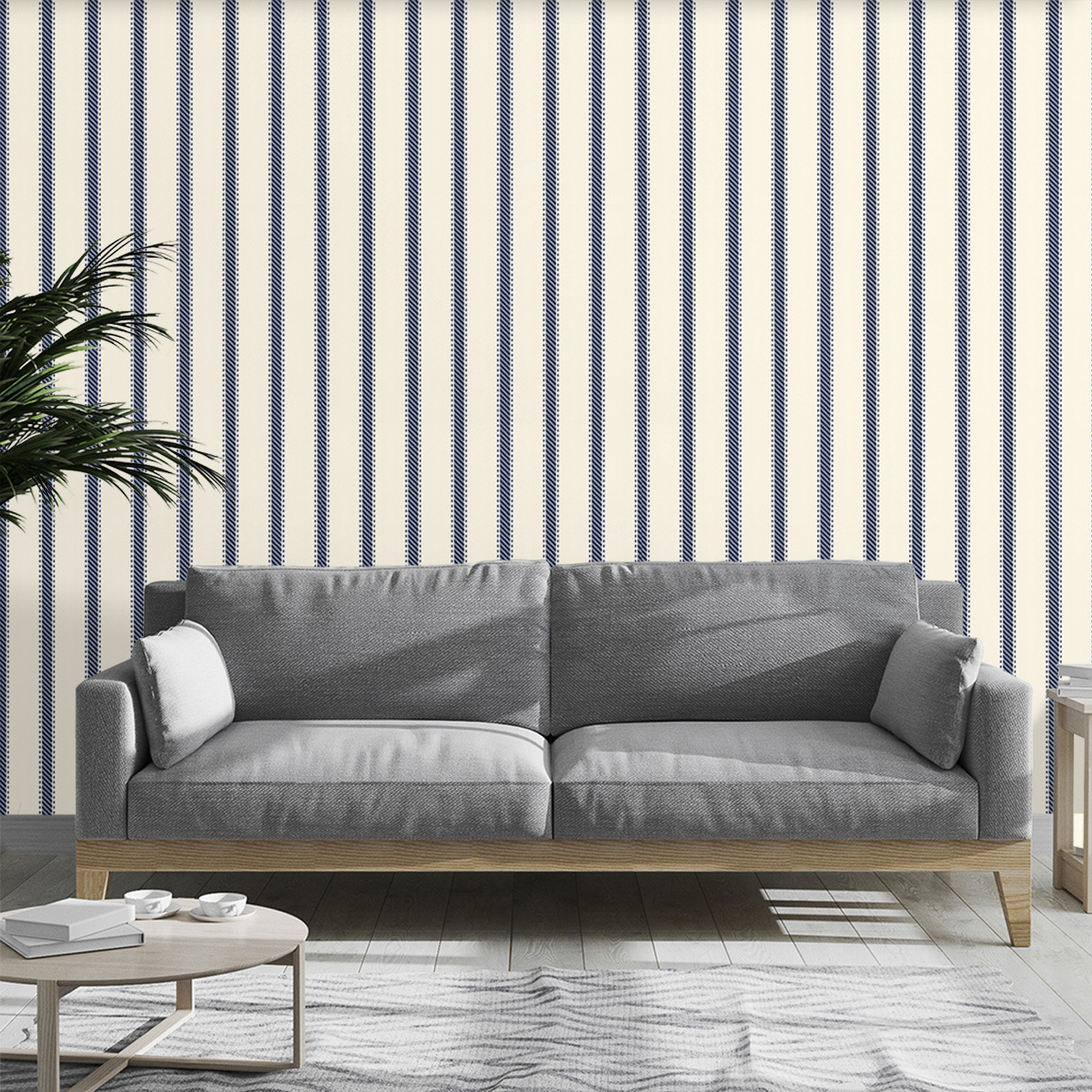 跨境仿格栅木条纹3d立体自粘墙贴防水加厚背景墙装饰壁纸家装定制详情49