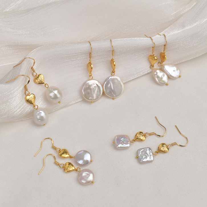 Старинные жемчужные серьги из барокко, французские серёжки ручной работы, жемчуг из натуральной пресной воды pic 10