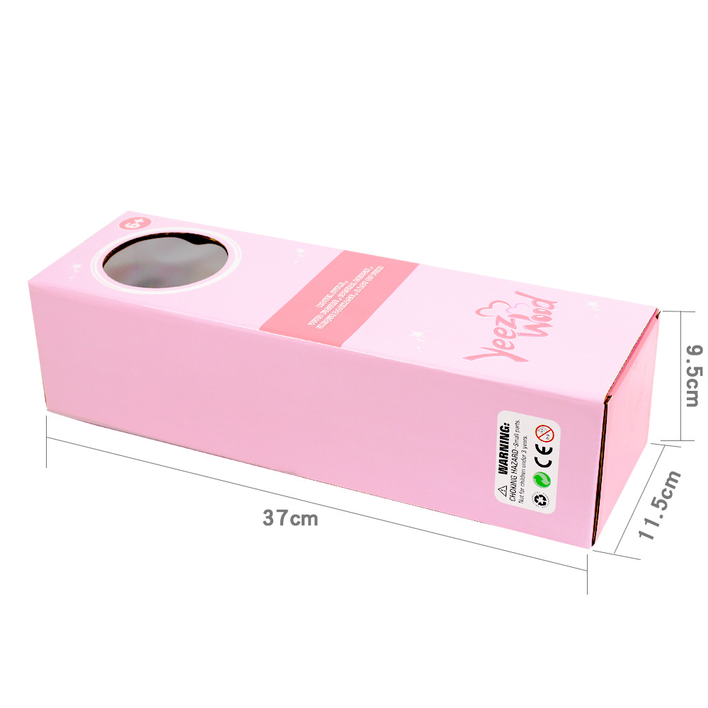 娃娃彩盒 包装盒重生娃娃礼盒纸盒半开窗透明彩盒玩偶礼物盒详情4