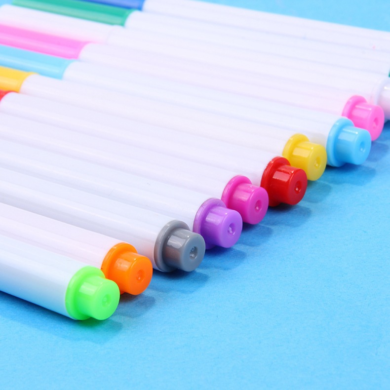Qianhui Custom LOGO dust-free water-soluble chalk lamp board pen Fluorescent board white blackboard 12-color erasable chalk pic 13