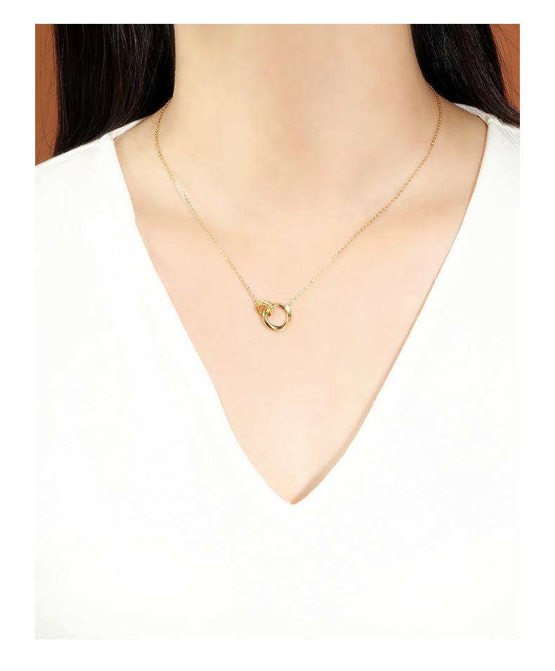 925纯银项链莫比乌斯吊坠女锁骨链小众轻奢ins青岛批发高级感配饰详情10