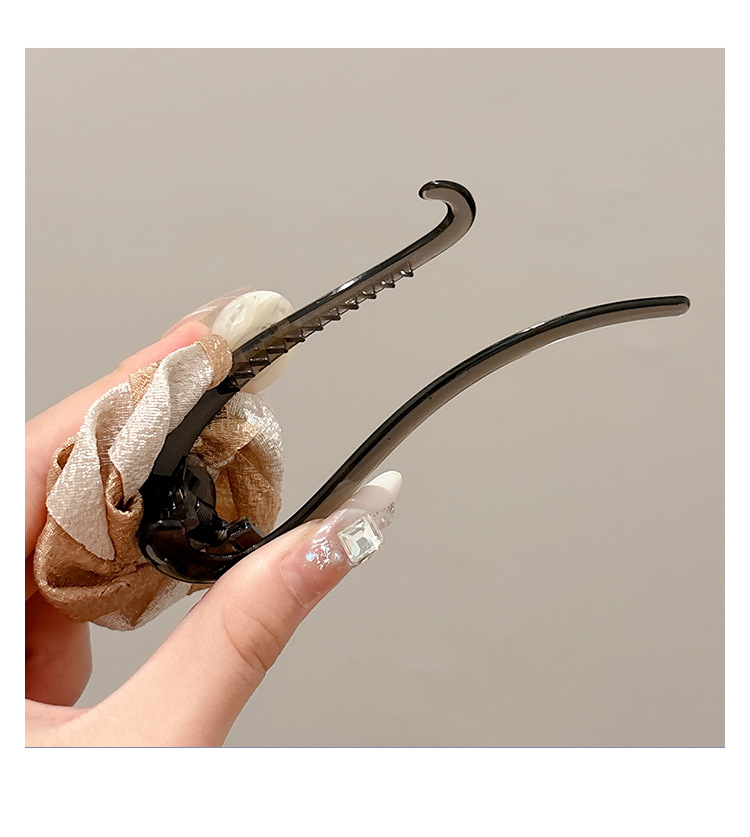 美拉德干枯玫瑰花发夹女2025新款扭扭夹高级感抓夹后脑勺夹子头饰详情22