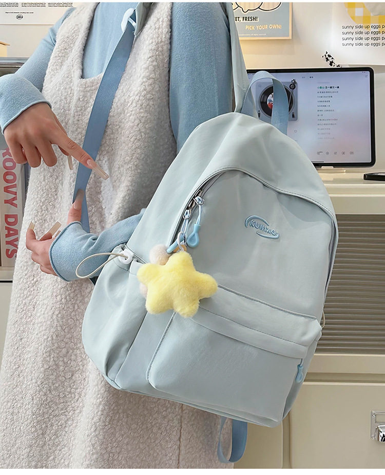日系ins休闲校园小书包女高中大学生初中女生双肩包轻便旅游背包详情23