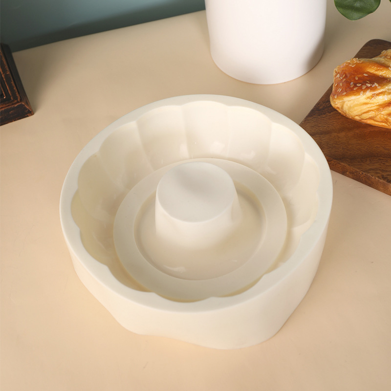 Mousse cake molds, French dessert molds, round flower-shaped DIY baking silicone molds, factory direct sales pic 2