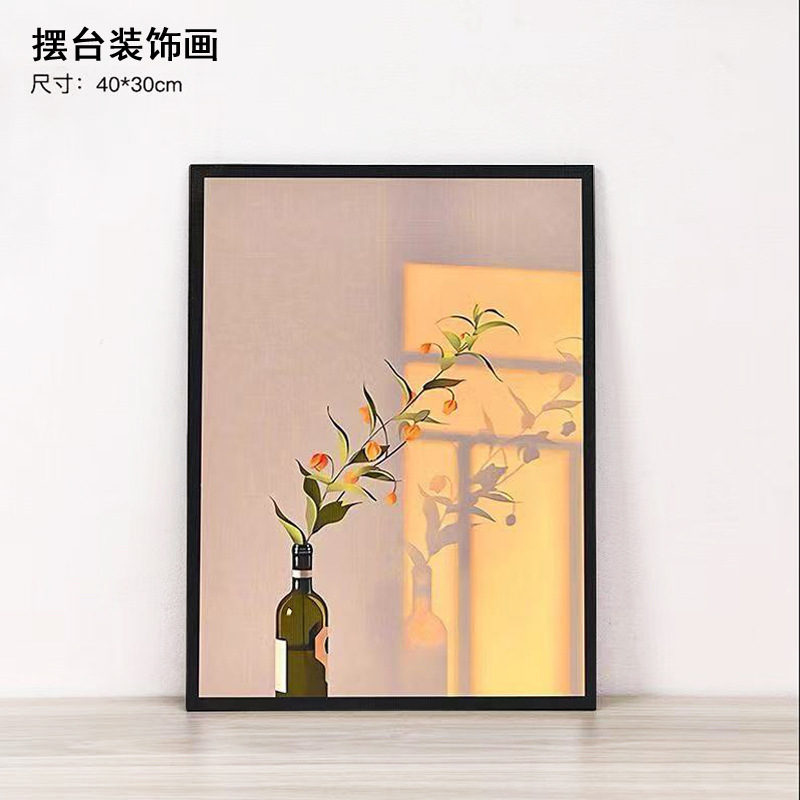 ins风抽象人物艺术摆台画玄关装饰画摆件客厅卧室梳妆台黑白桌画详情7