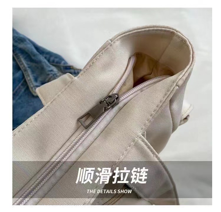 Oxford cloth bag, large-capacity canvas bag for girls, single-shoulder bag, versatile tote bag for students, handbag, shoulder bag pic 4