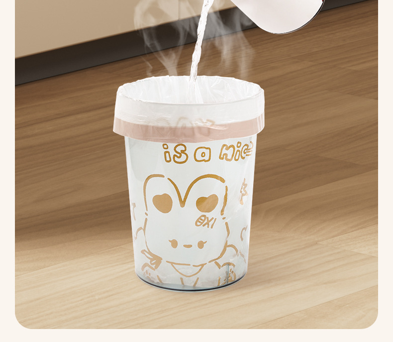 印花抽绳垃圾袋家用厨房大容量加厚防漏耐高温自动收口垃圾袋详情10