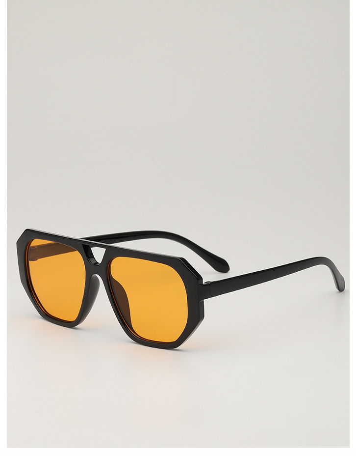 European and American retro square frame street style sunglasses, American high-end style ins style trendy sunglasses for men and women, round face sunglasses pic 13