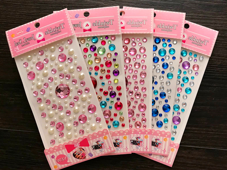 儿童宝石贴纸水晶钻石卡通贴女孩益智文具闪亮公主奖励贴画换装详情5
