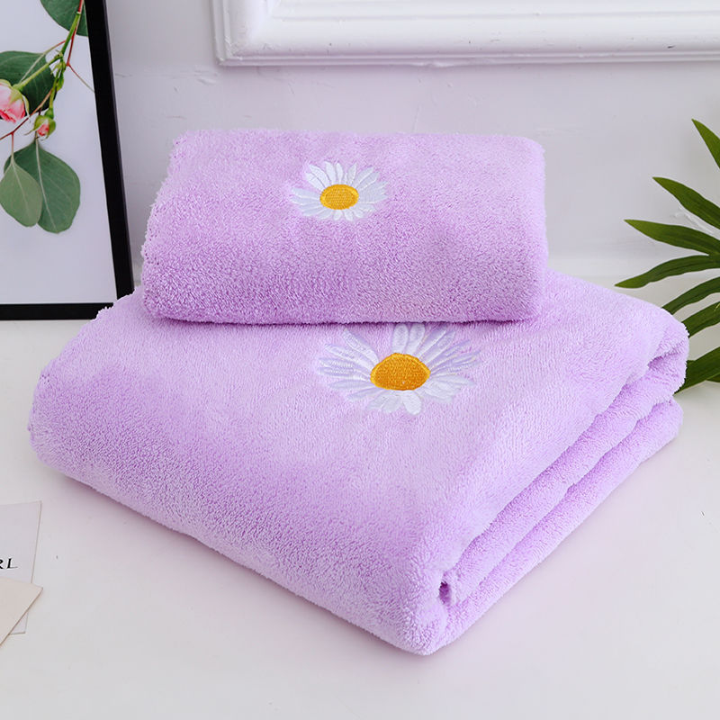 【 Chi Jia 】 High-density Coral Fleece colorful Large Towel, soft and absorbent gift, warp knitted and trimmed edge manufacturer wholesale bath towel pic 11