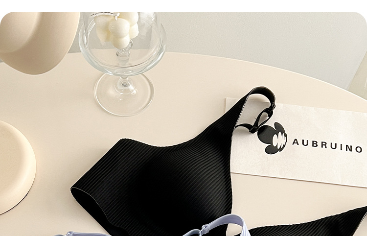 Soft support jelly strip seamless sexy bra for women, thin and small chest, gathering to look smaller, comfortable bra without steel rings, summer pic 29