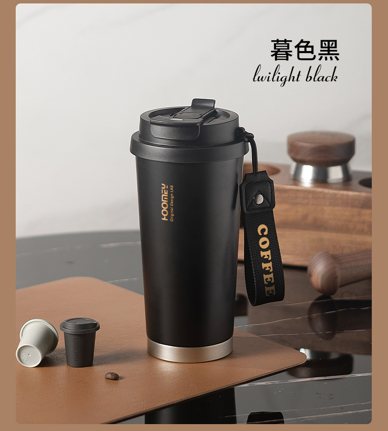 Customized thermos cups with ceramic inner linings, coffee cups for boys and girls, high appearance standards, straw water cups, and new student travel cups pic 15