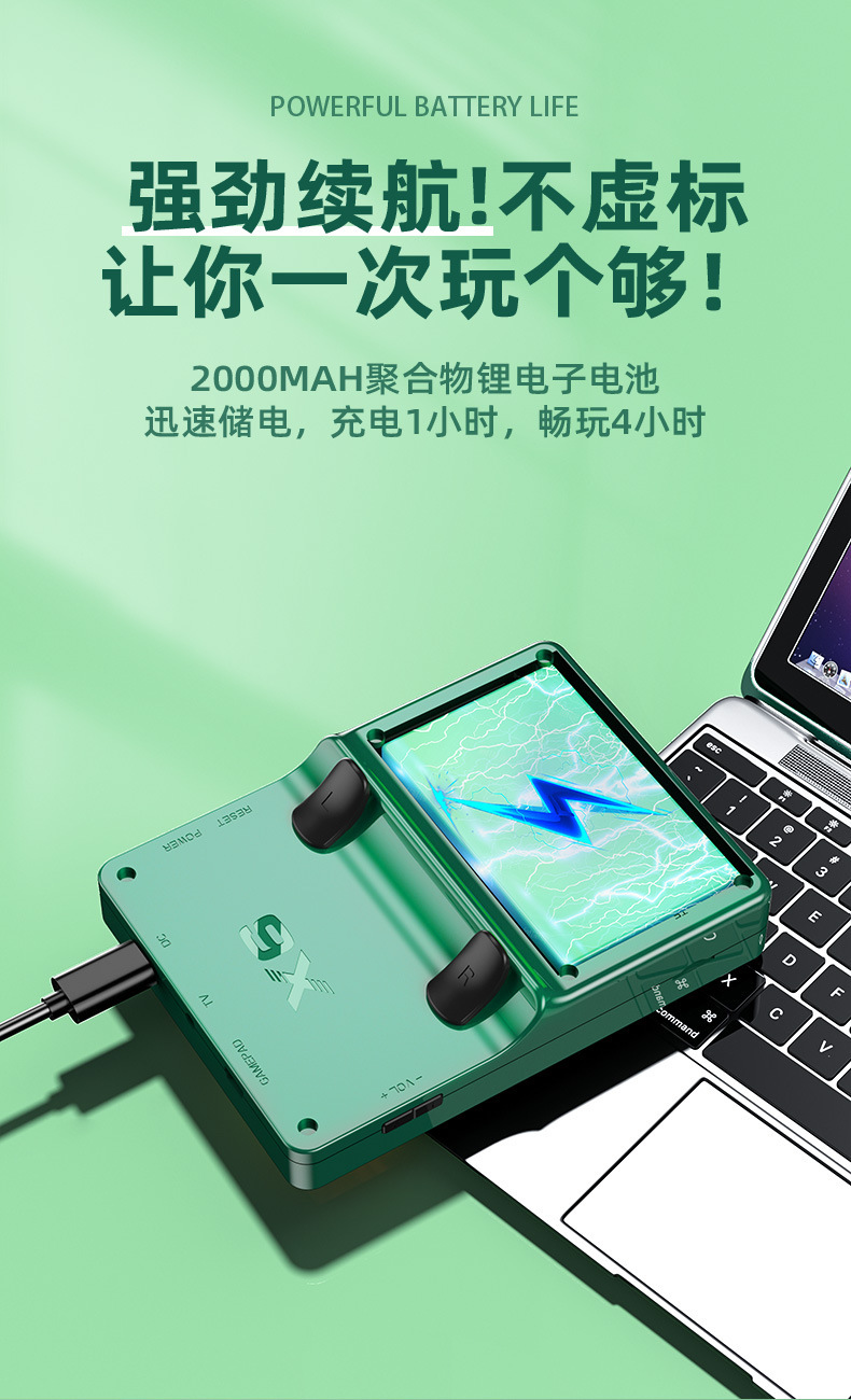 The new R36S game console is a high-definition 3D handheld game console with dual joysticks and a GBA arcade emulator for KOF Cross-border pic 18