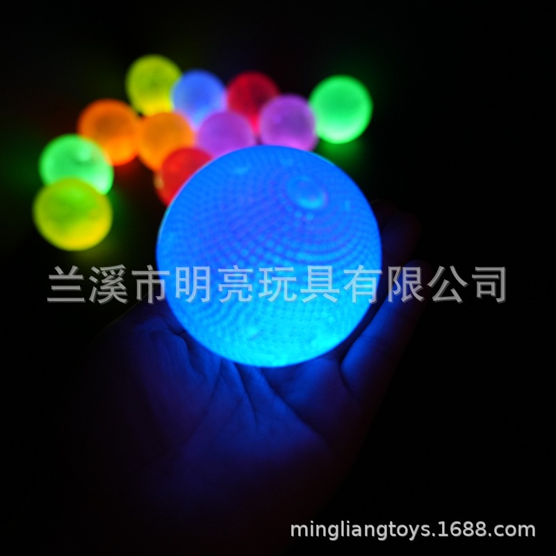 荧光液体发光弹跳球儿童弹力球厂家直销详情4