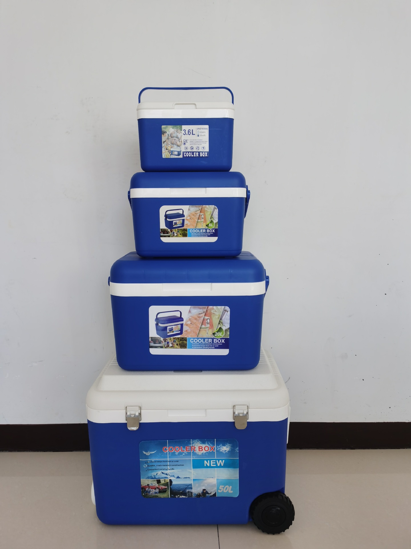 The 3.6L+8L+20L+50L four-piece export insulated box set and refrigerated box gift is selling well pic 2