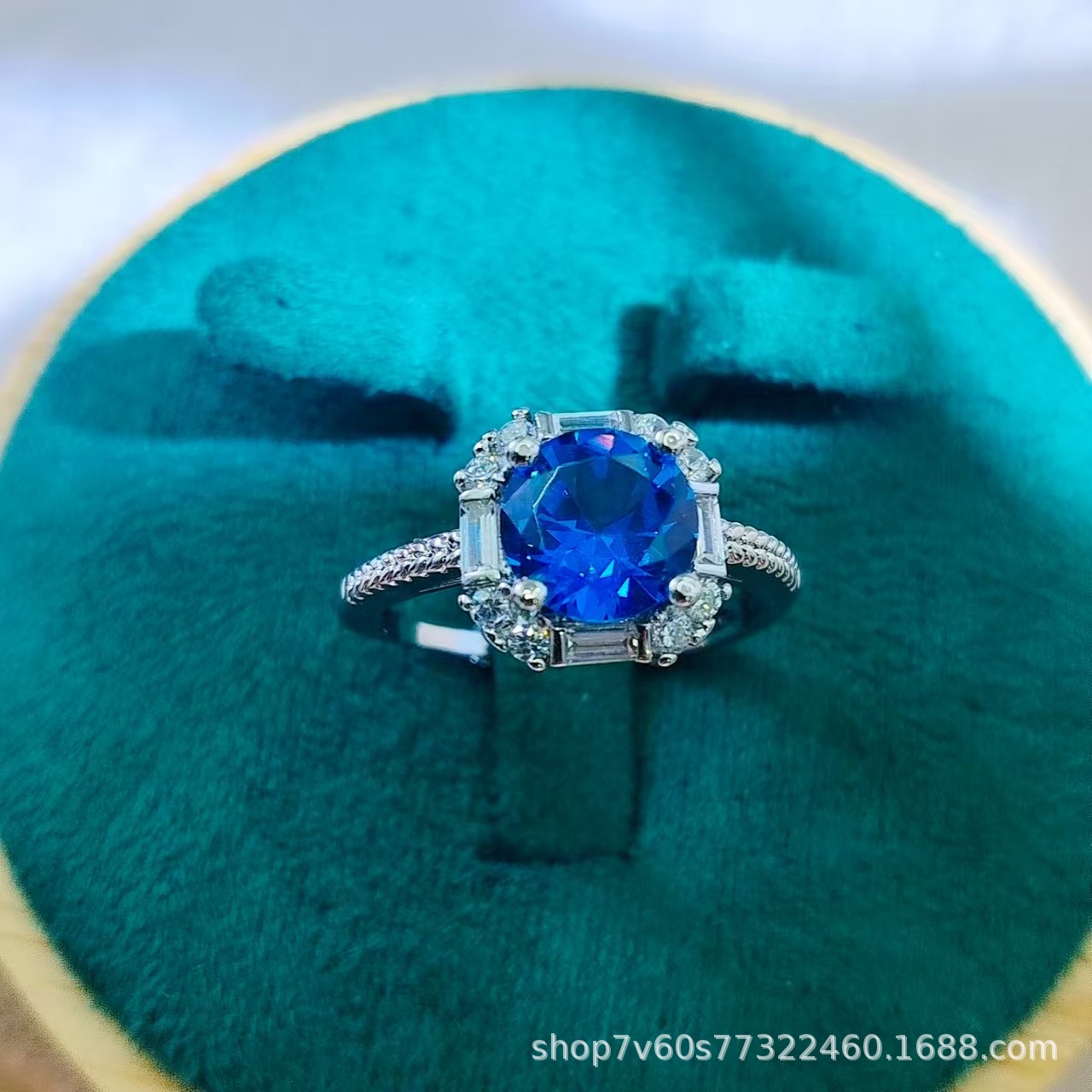 热卖珠宝首饰2克拉圆形培育鸽血红红宝石开口戒指女时尚彩宝戒指详情39