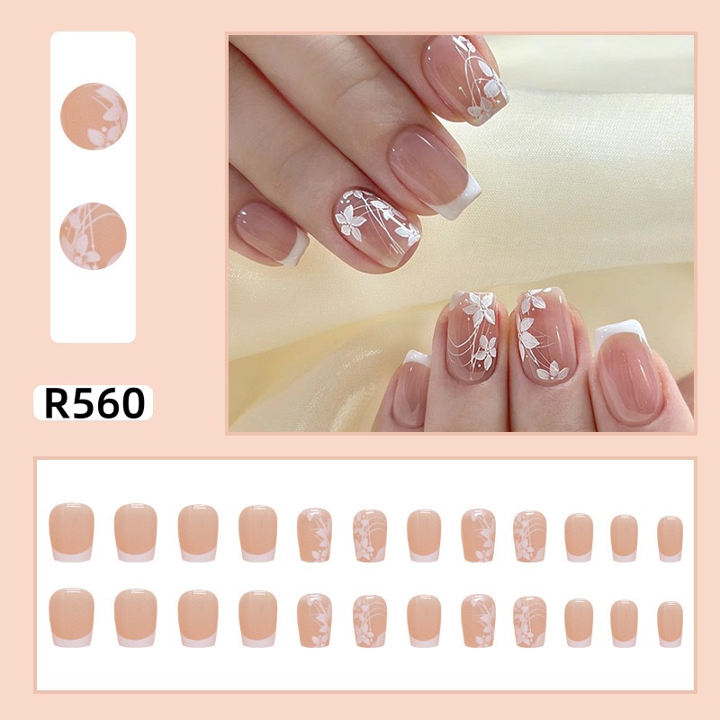 新年新款ins风穿戴甲纯欲美甲贴片显白可拆卸甲片长短款甲片成品详情48