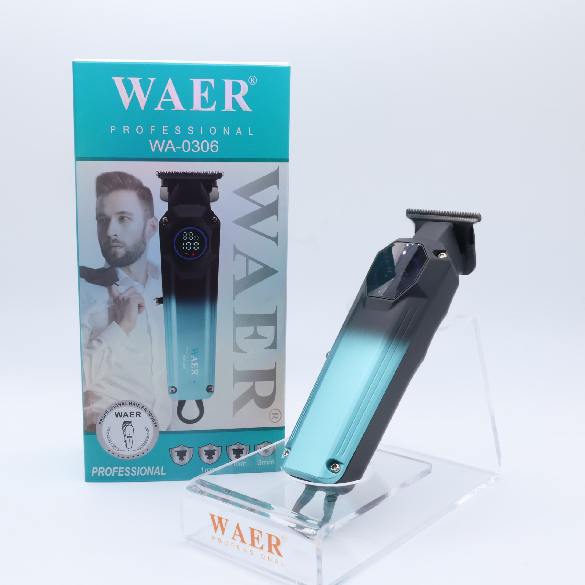 WAER新款电动理发剪雕刻不锈钢电推剪发廊专用大功率专业款电推子详情7