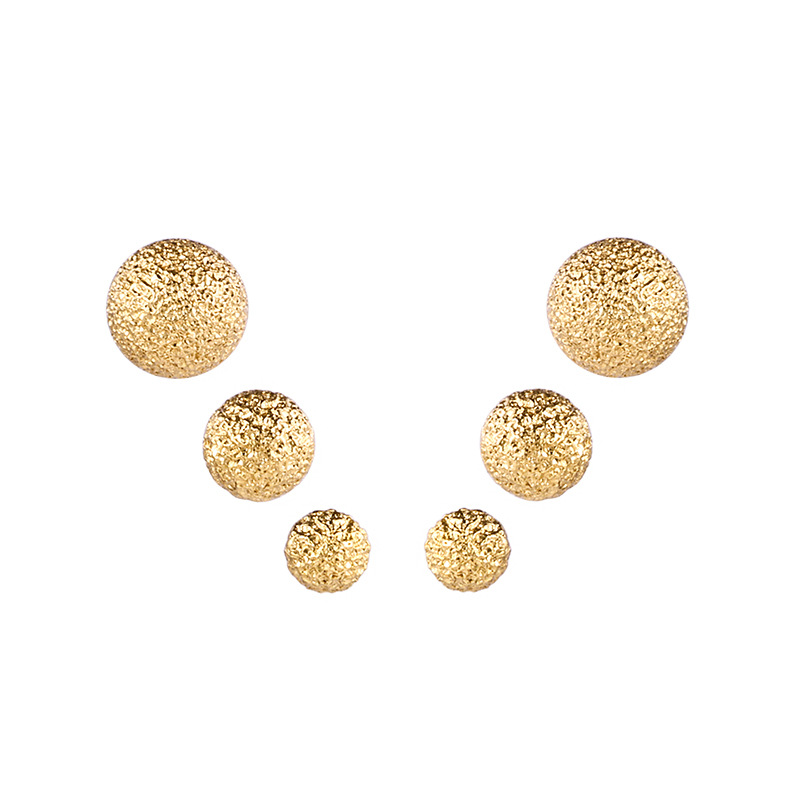 夏季欧美红色系女S925红玛瑙复古韩版耳饰纯银包金豆豆圆珠耳钉详情16