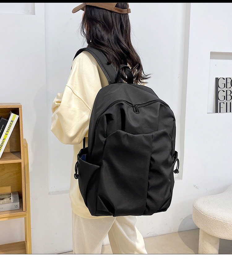 跨境新款双肩包大容量男女学生书包简约休闲短途出差商务电脑包详情43