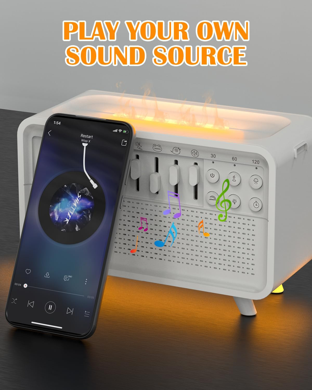 新款白噪音睡眠仪  助眠安神改善睡眠仪神器 香薰加湿器助眠夜灯详情2