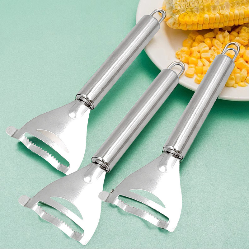 剥玉米刨粒器 玉米粒分离器玉米剥离刀厨房小工具 不锈钢玉米刨详情2