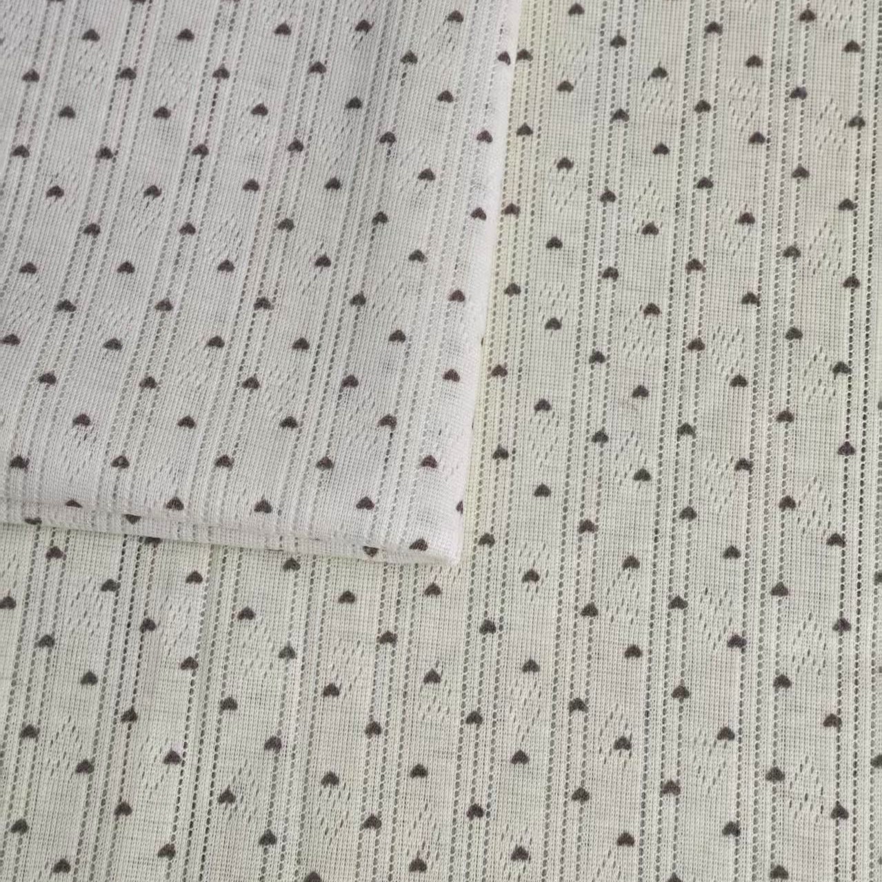 春夏针织提花碎花印花面料童装吊带家居服DIY布料居家布艺绣品详情5