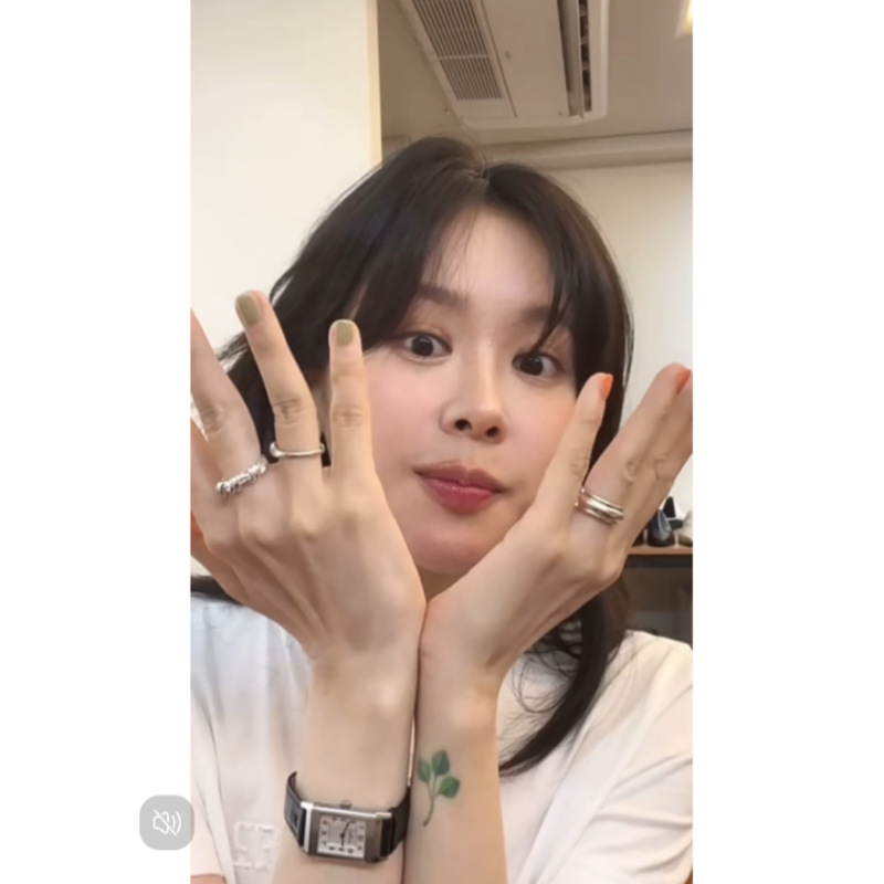 韩国博主label happyrim同款戒指女小众设计亮银色叠戴开口情侣戒详情1