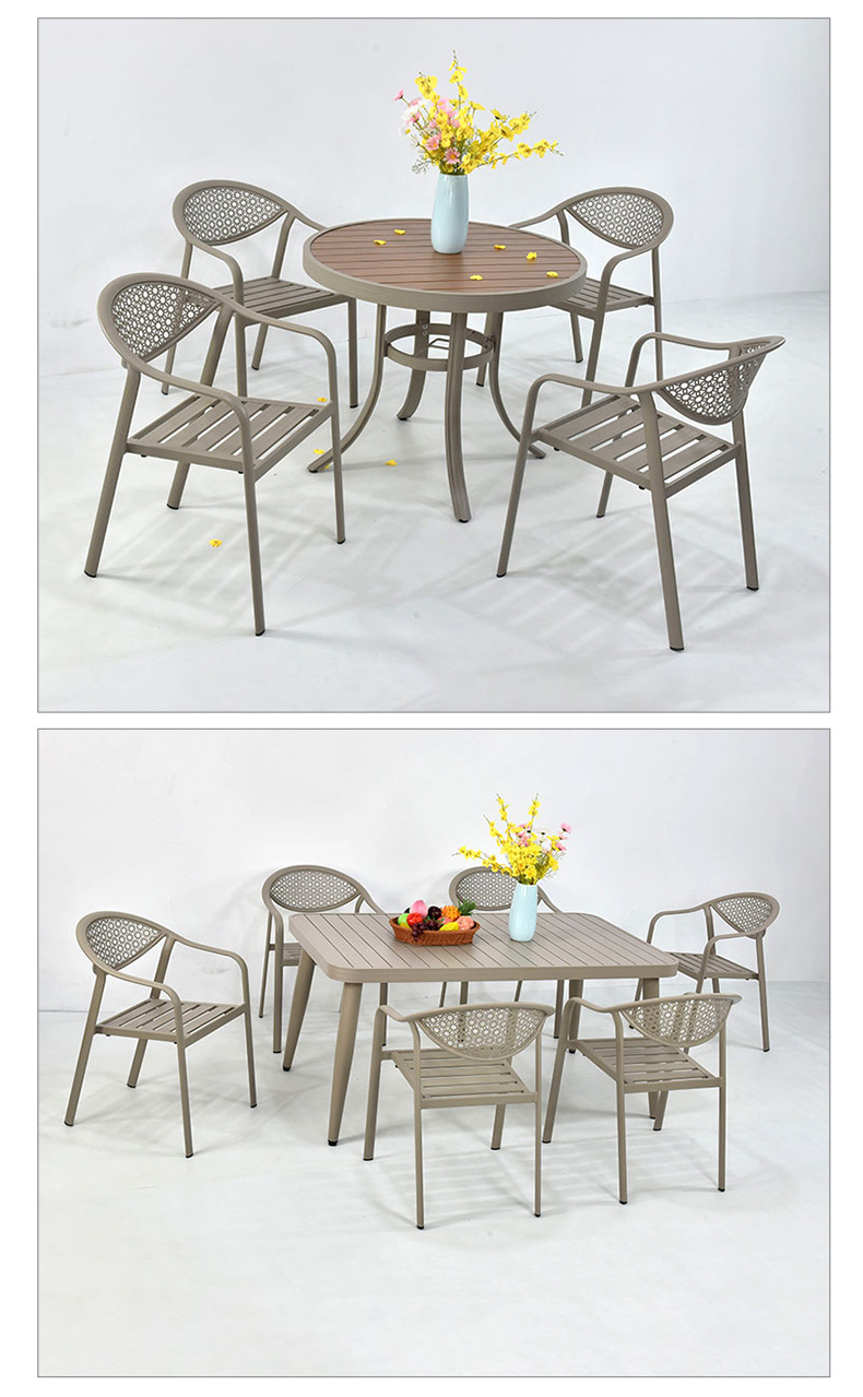 户外椅子休闲单椅室外庭院会议凳子铁艺家用靠背椅阳台铝合金椅详情17