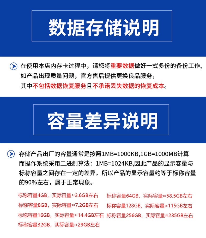监控内存卡128g摄像头摄像机存储专用卡fat32class10高速sd卡批发详情11