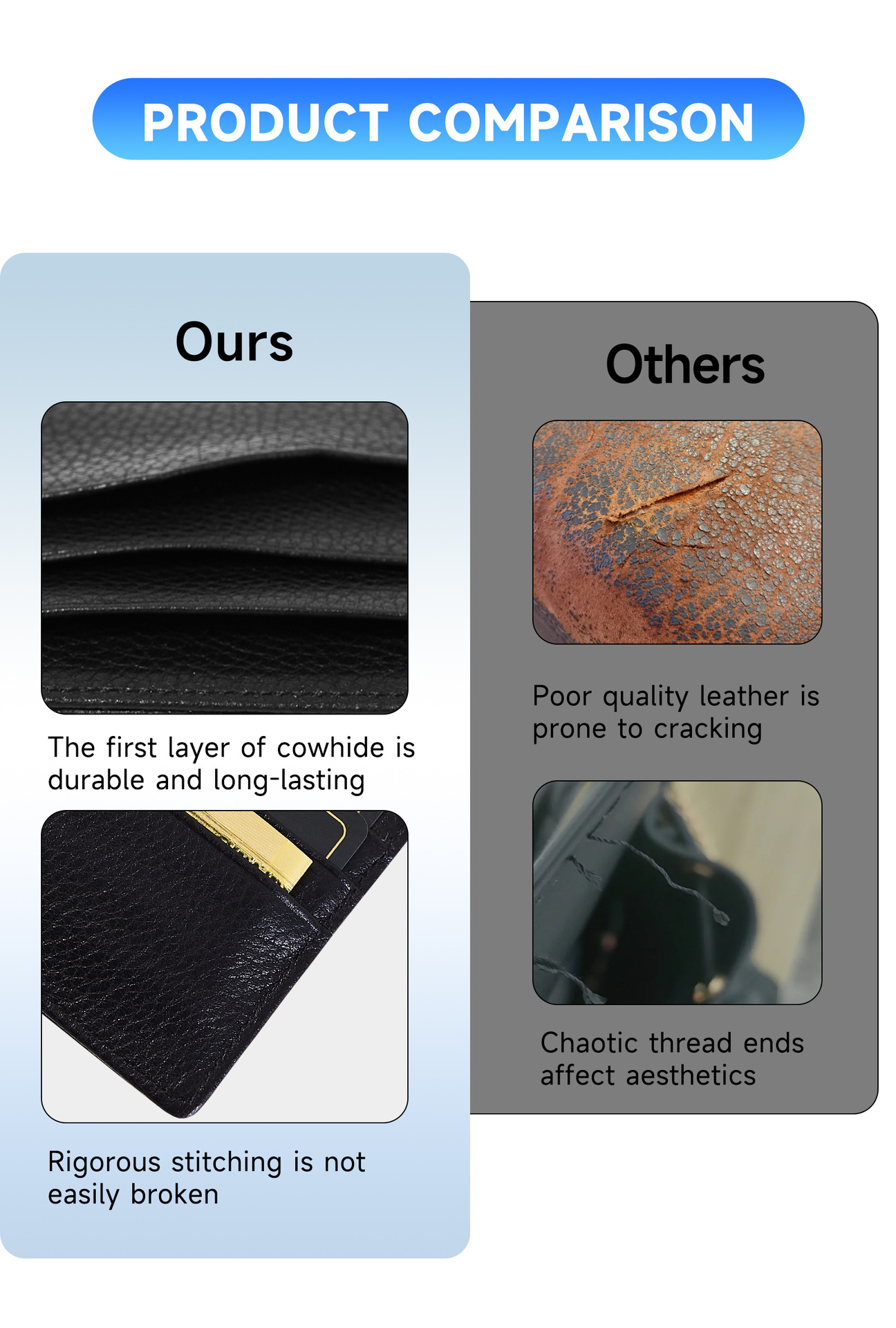 佰缔皮具跨境现货卡包大容量多卡位银行卡包男女同款头层牛皮卡套详情5