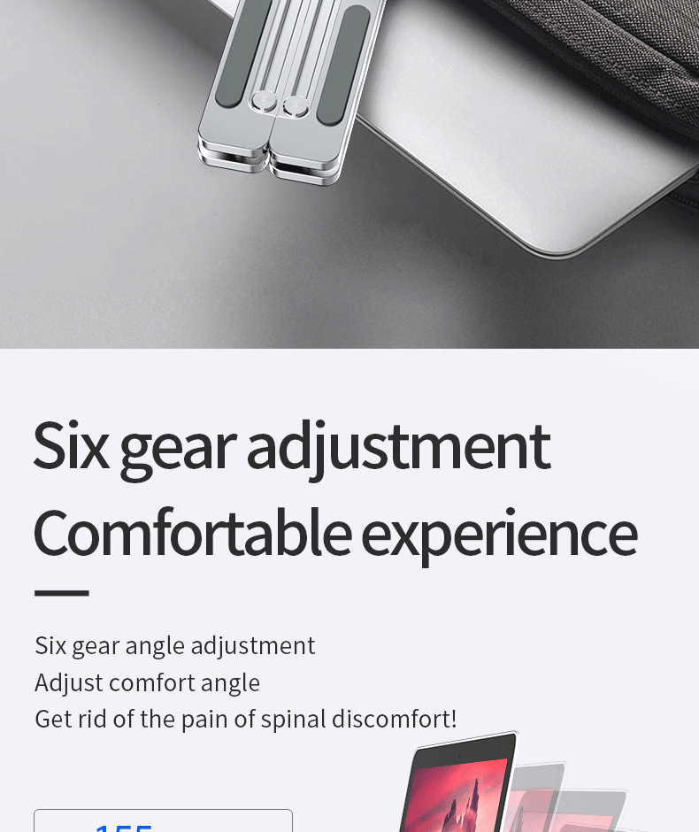 Cross-border computer stand, notebook lift and heat dissipation stand, portable storage, aluminum alloy multi-functional N3 pic 26