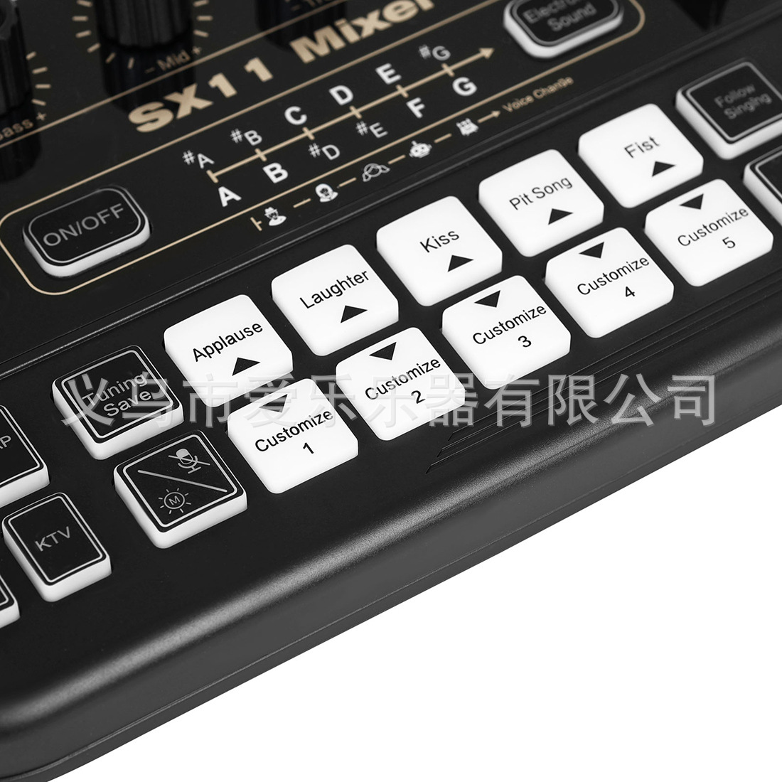 IRIN English sound card mixing console with sound effect, light adjustment, multi-functional singing, recording, noise reduction and live streaming sound card pic 22