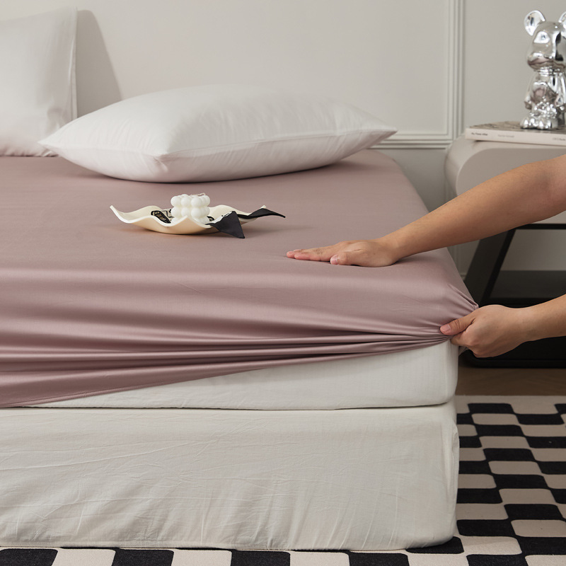 Single-piece quilt cover, pure cotton long-staple cotton bed sheet, bed cap, oversized quilt cover, skin-friendly single and double solid color bedding pic 75