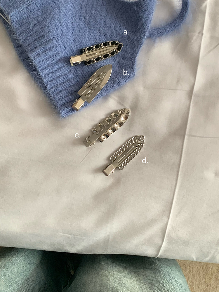 【蜜桃茶】闪闪鸭嘴夹子头饰女无痕发夹刘海夹网红侧边夹发卡发饰详情9