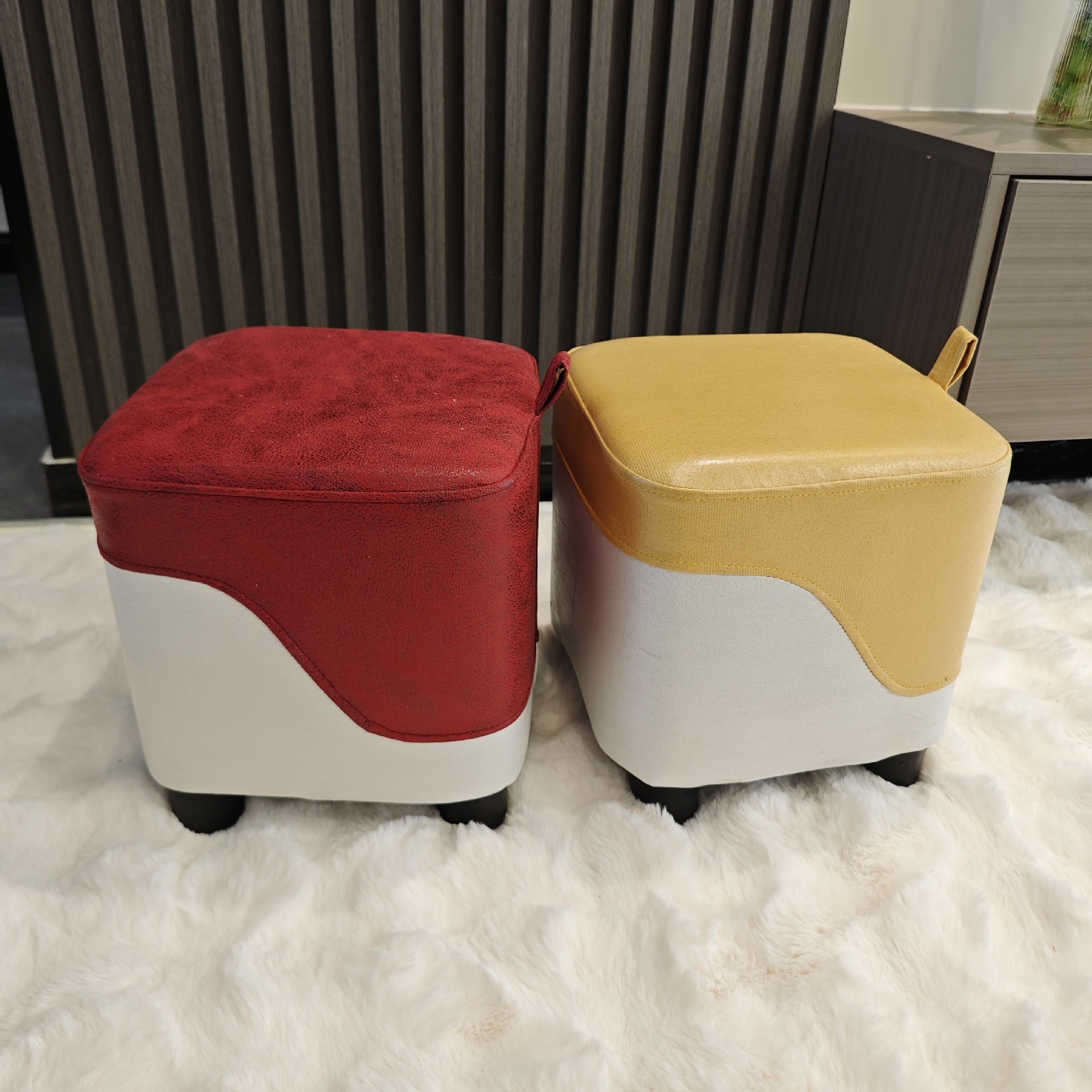 厂家批发方型家用换鞋凳简约矮凳布艺小凳子客厅坐凳穿鞋凳加logo详情13