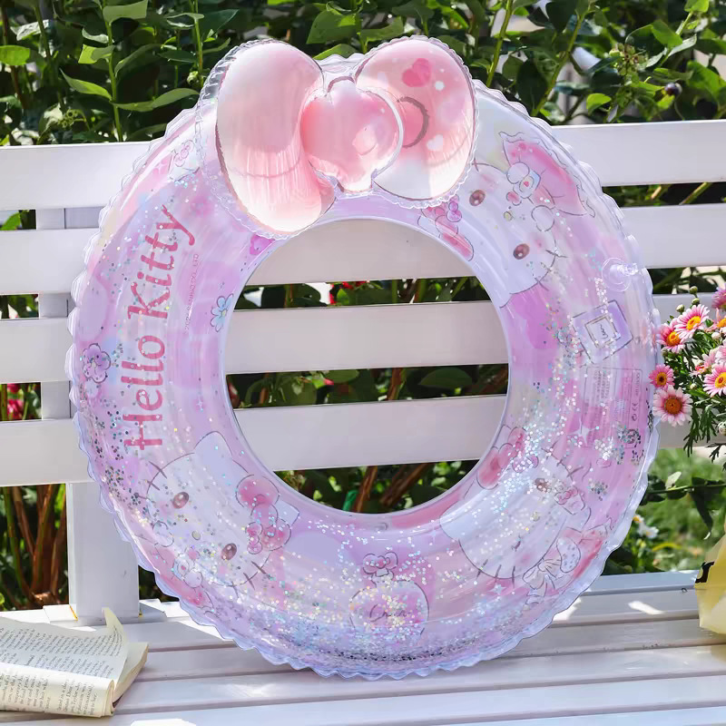 三丽鸥卡通游泳圈加厚充气救生圈腋下圈库洛米凯蒂猫美乐蒂厂家直供运动户外游泳用品详情12