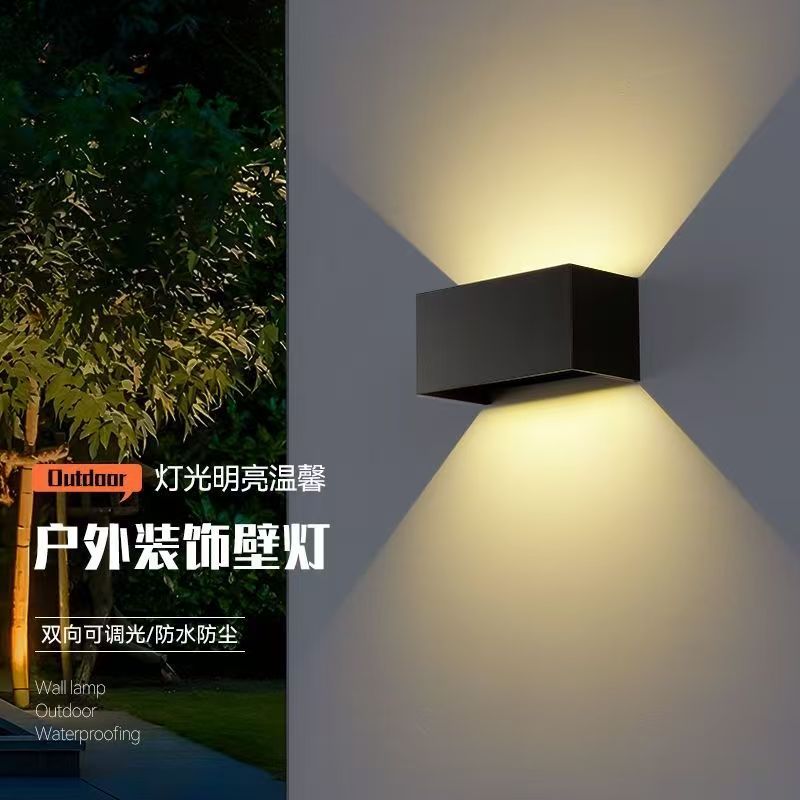 Outdoor waterproof wall lamps, modern and simple wall-washing, corridor, balcony, garden, villa indoor and outdoor decorative wall lamps pic 9
