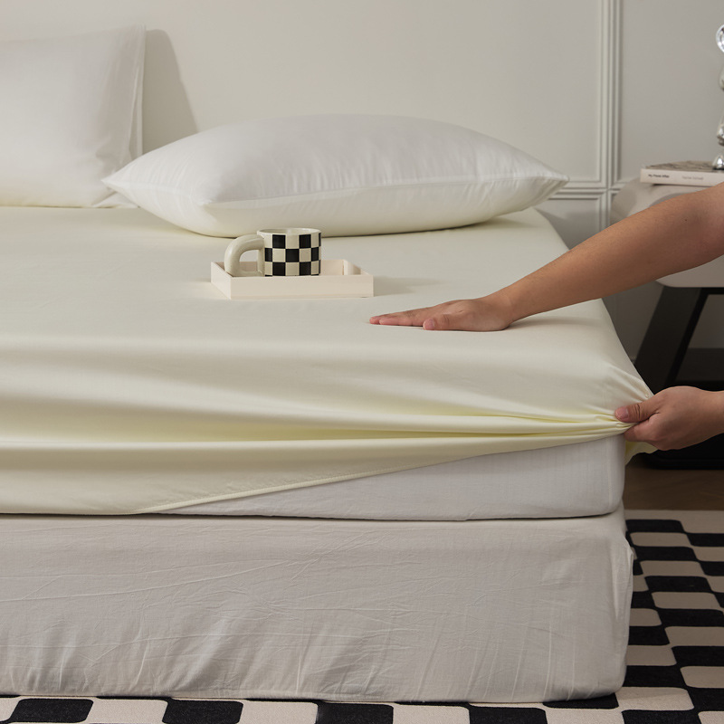 Single-piece quilt cover, pure cotton long-staple cotton bed sheet, bed cap, oversized quilt cover, skin-friendly single and double solid color bedding pic 96