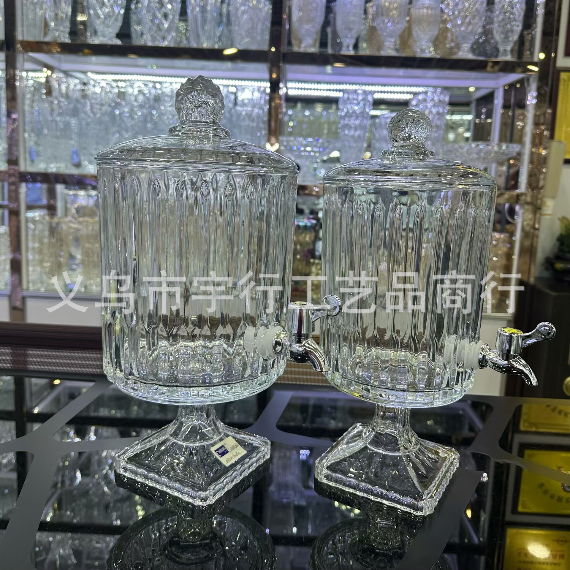 3L large-capacity glass juice tank, family dinner, banquet, self-service wine and beverage dispenser, cold water bottle, soda can pic 3