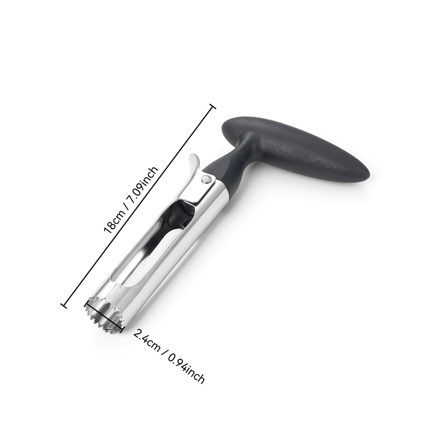 Cross-border new apple core remover in stock wholesale stainless steel multi-functional fruit core extractor kitchen small tools pic 3