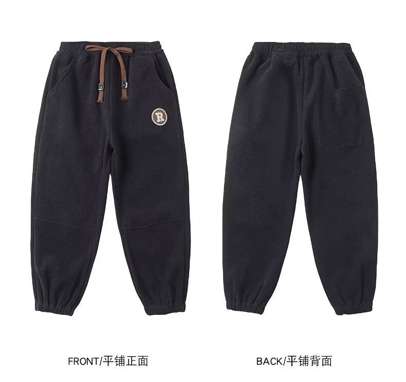男童冬季加绒裤子秋冬款2023新款儿童棉运动裤一体绒中大童厚卫裤详情19