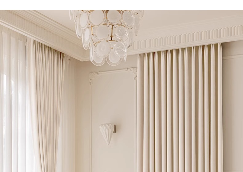 The blackout master bedroom curtains are fully blackout. The new French Chenille living room fabric exudes a sense of luxury and grandeur pic 24