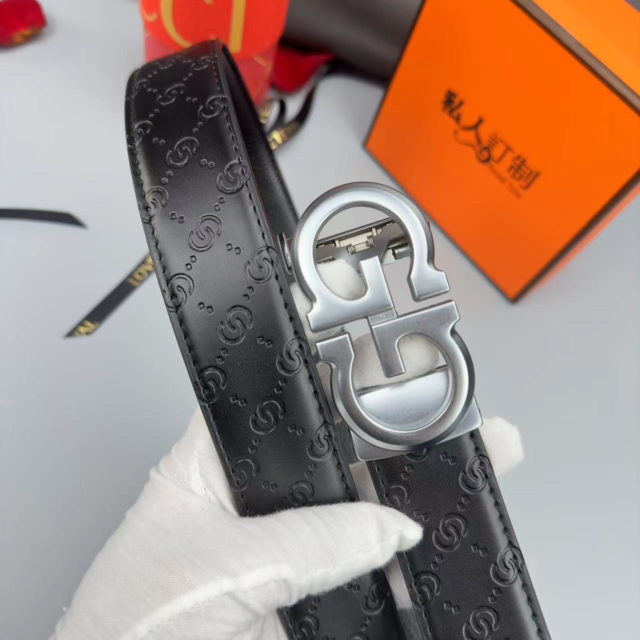 真皮腰带男士西装皮带自动扣爆款字母G时尚潮流百搭中青年高级感详情3