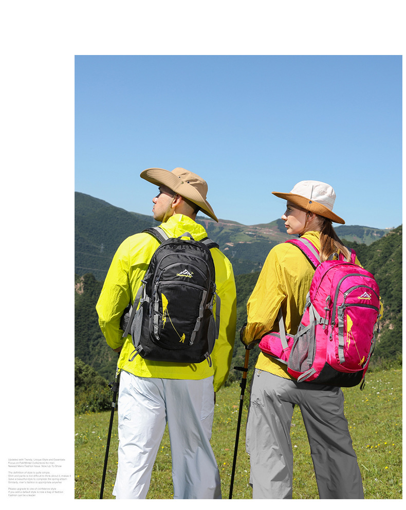 新款外贸登山包防泼水野营徒步包大容量户外休闲运动骑行包双肩包详情1