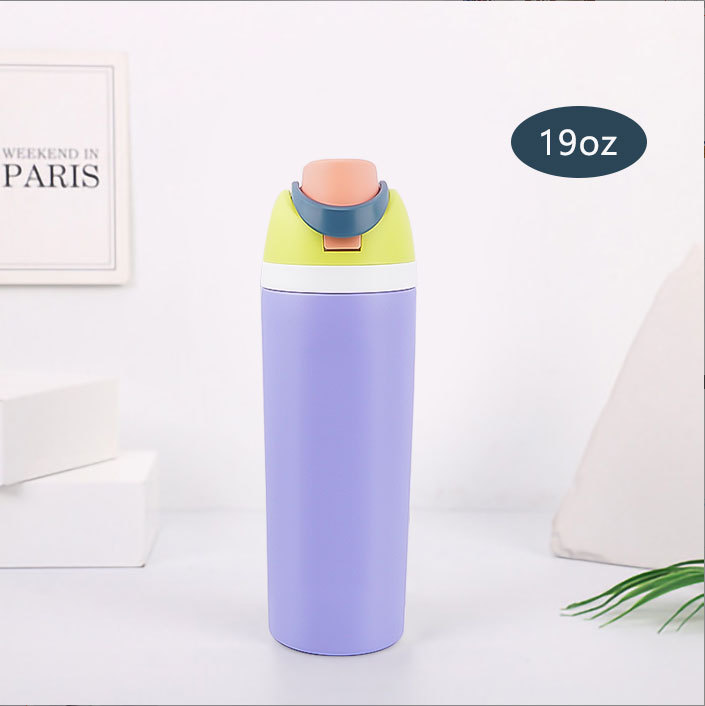 跨境热销304不锈钢户外运动便携式直身双层真空保温杯定 制批发详情18