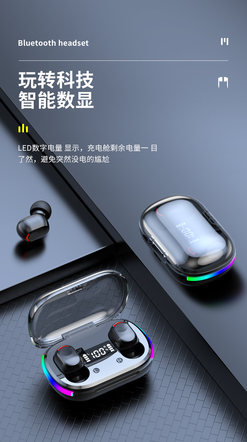 蓝牙耳机适用于华为安卓苹果无线久戴不痛迷你重低音高音质详情7